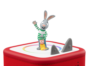 Pip and Posy: Pip Tonie on a red Toniebox 2 ready to play audio stories and songs