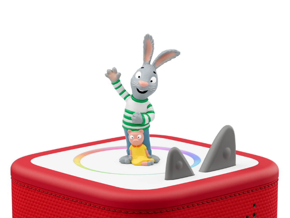 Pip and Posy: Pip Tonie on a red Toniebox 2 ready to play audio stories and songs
