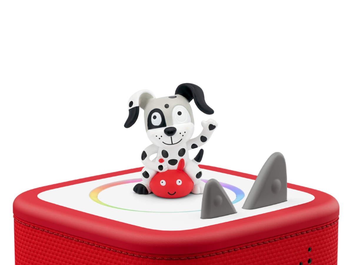 Favourite Children's Songs: Playtime and Action Songs 2 Tonie on a red Toniebox 2 ready to play audio stories and songs