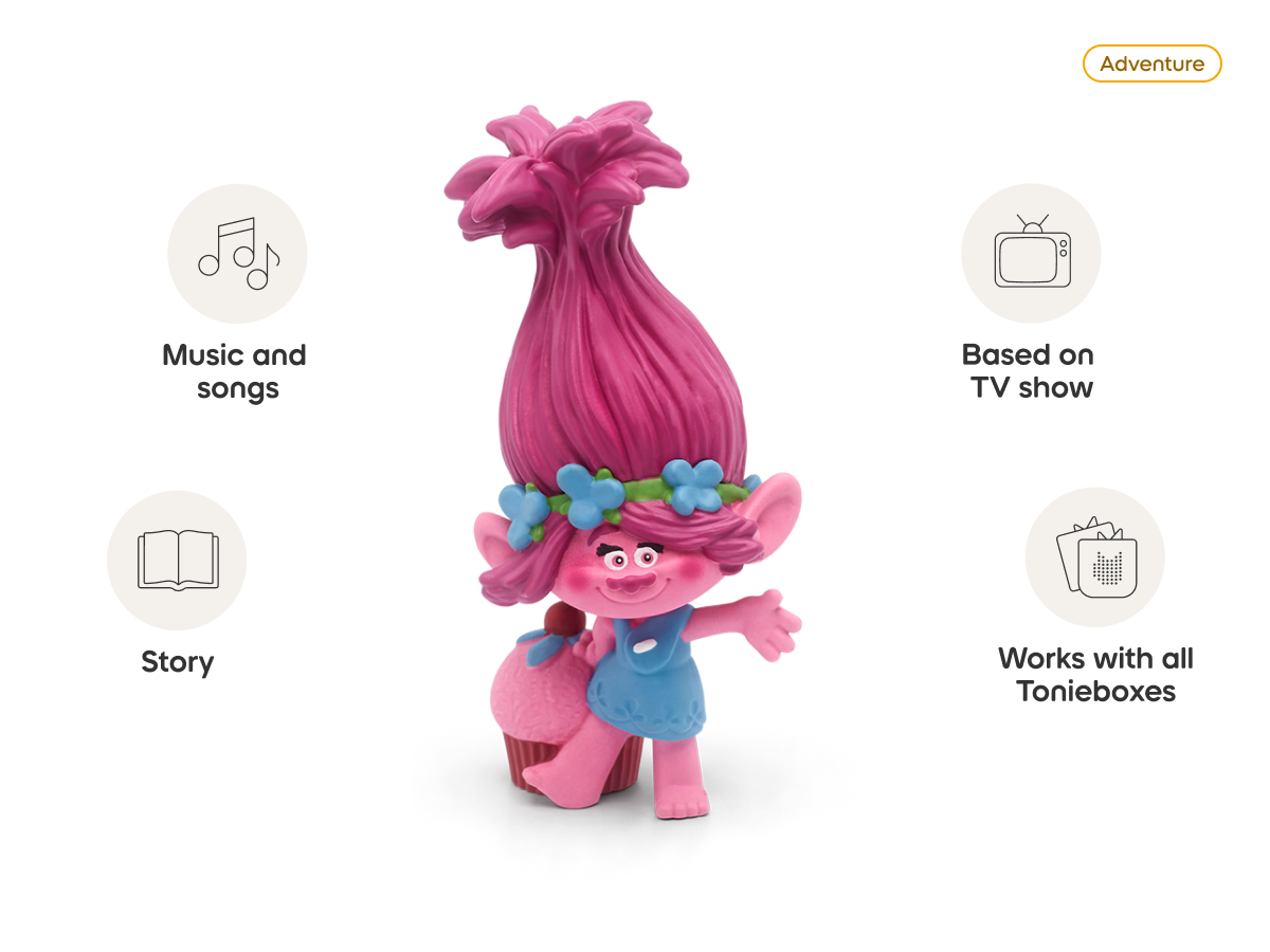 Trolls: Poppy Tonie audio figurine, inspiring audio journeys and imaginative play