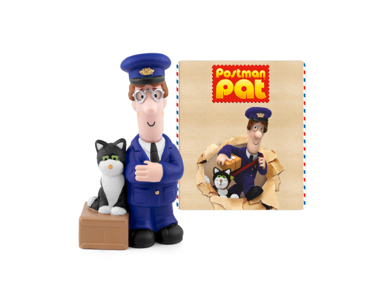 Postman Pat Tonie audio figurine with content illustration