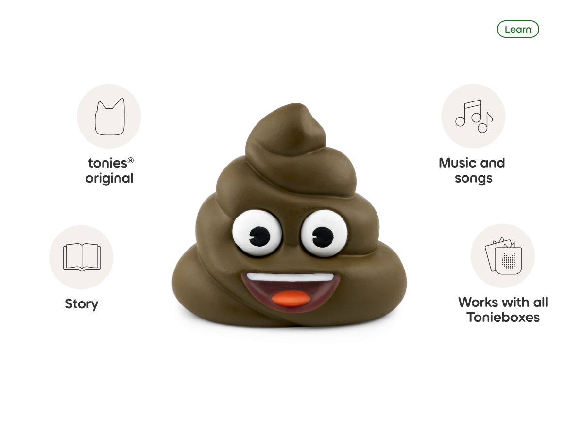 Potty Training Tonie audio figurine, inspiring audio journeys and imaginative play