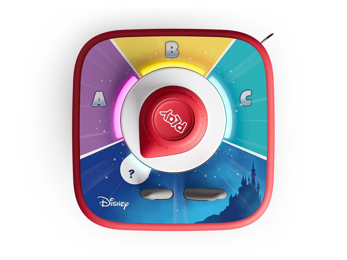 Top view of Tonieplay Disney: Quiz Kingdom Game (French) and Tonieplay Controller