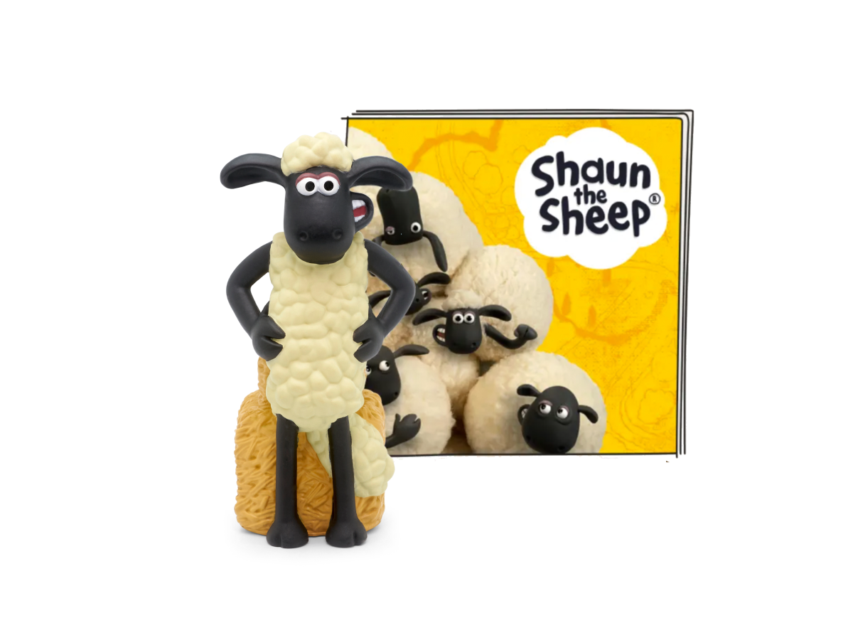 The Farmer's Llamas- Shaun the Sheep Tonie audio figurine with content illustration