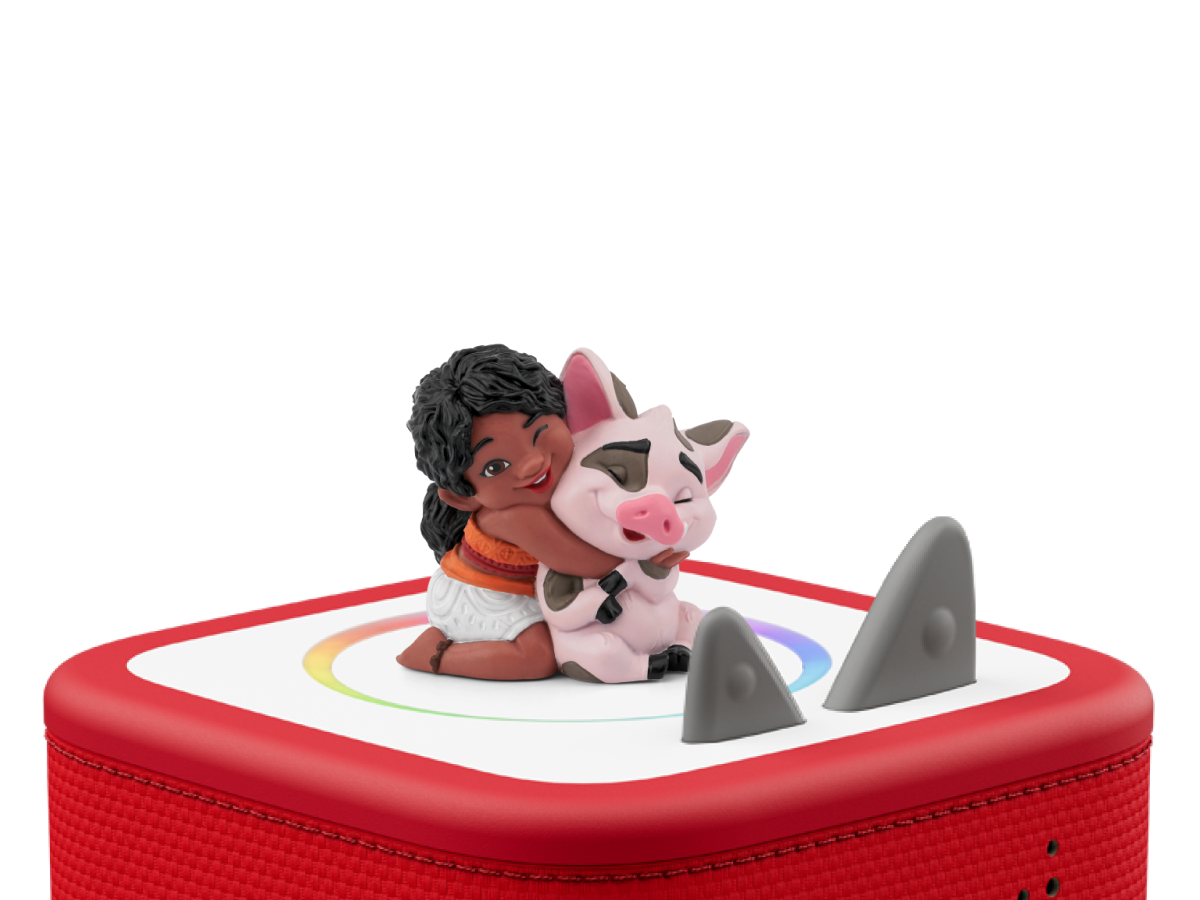 Disney Moana 2: Simea Tonie on a red Toniebox 2 ready to play audio stories and songs