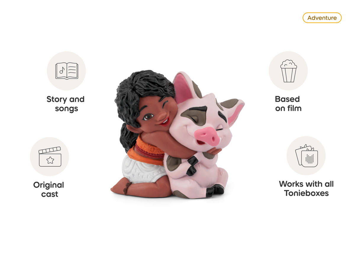 Disney Moana 2: Simea Tonie audio figurine, inspiring audio journeys and imaginative play