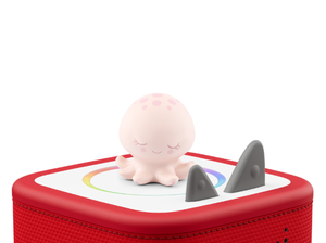 Sleepy Octopus: Bedtime Story from the Ocean Tonie on a red Toniebox 2 ready to play audio stories and songs