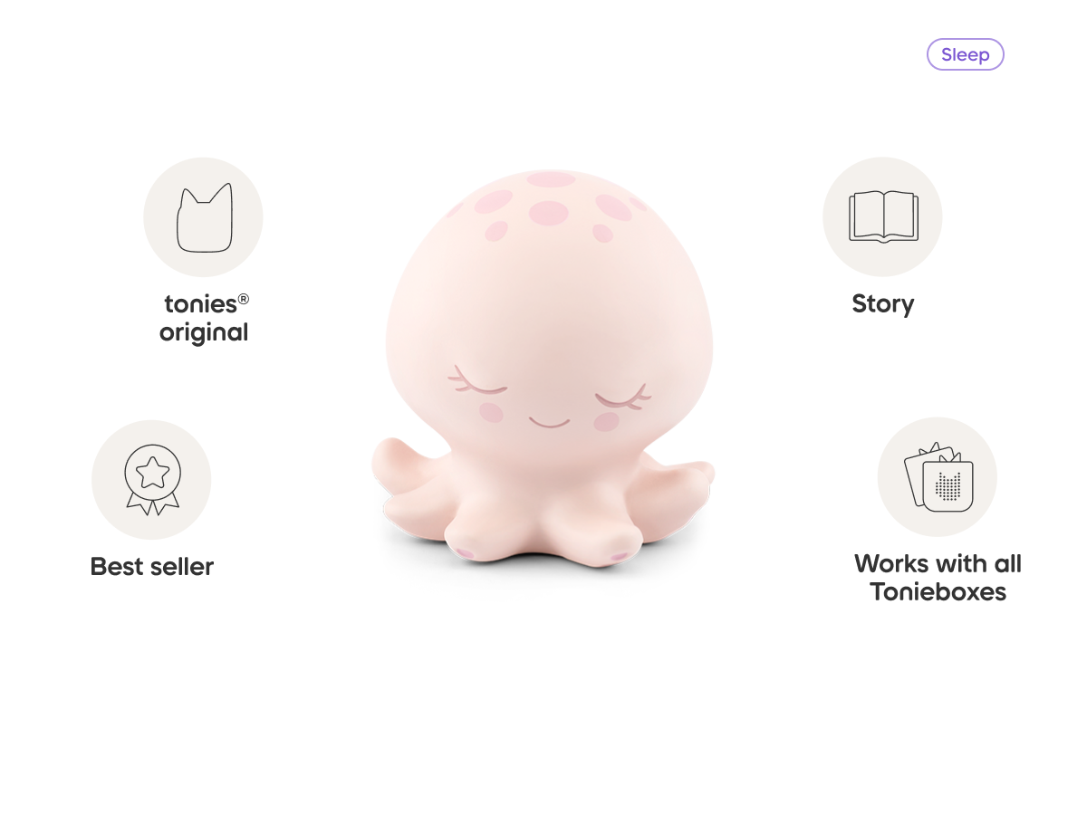 Sleepy Octopus: Bedtime Story from the Ocean Tonie audio figurine, inspiring audio journeys and imaginative play