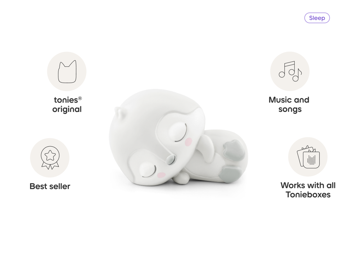 Sleepy Penguin: White Noise from the Ocean Tonie audio figurine, inspiring audio journeys and imaginative play
