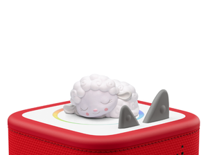 Sleepy Sheep: Lullabies From the Sleepy Meadow on a red Toniebox 2 ready to play audio stories and songs
