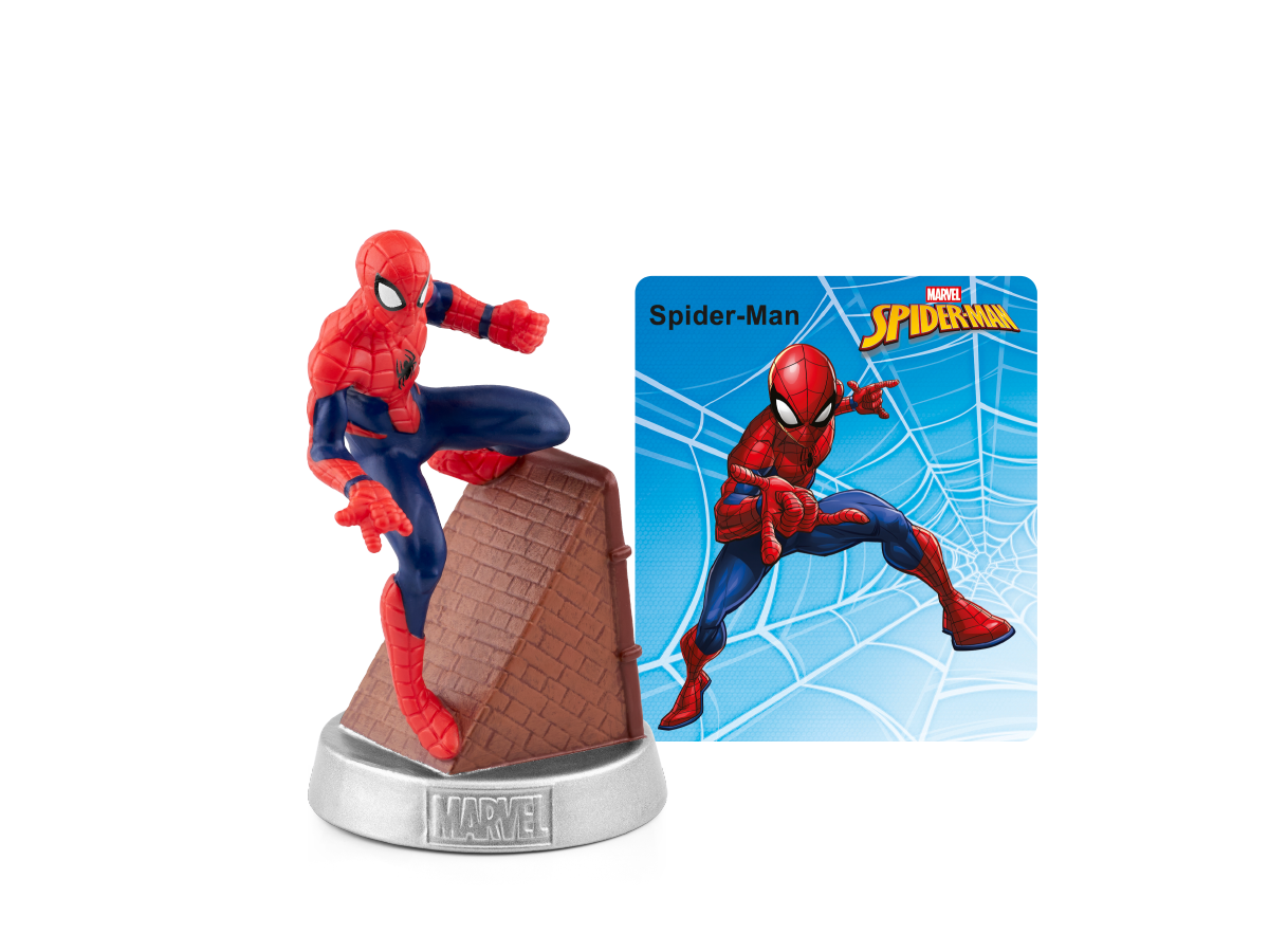 Marvel Spider Man Tonie audio figurine with content illustration