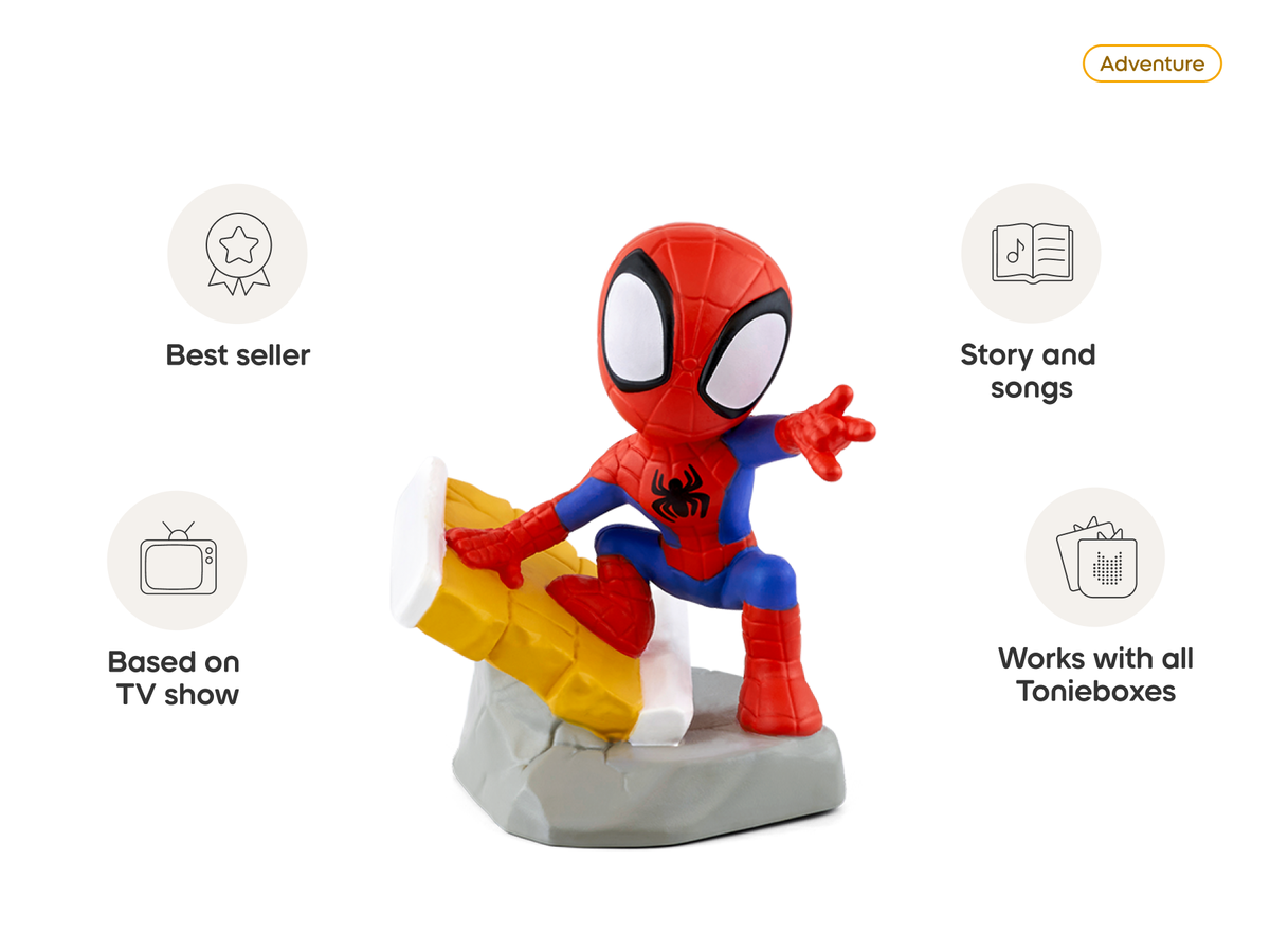 Marvel's Spidey and His Amazing Friends: Spidey Tonie audio figurine, inspiring audio journeys and imaginative play