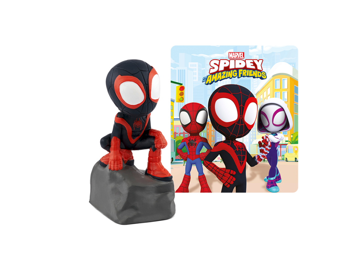 Marvel's Spidey and His Amazing Friends: Spin Tonie audio figurine with content illustration