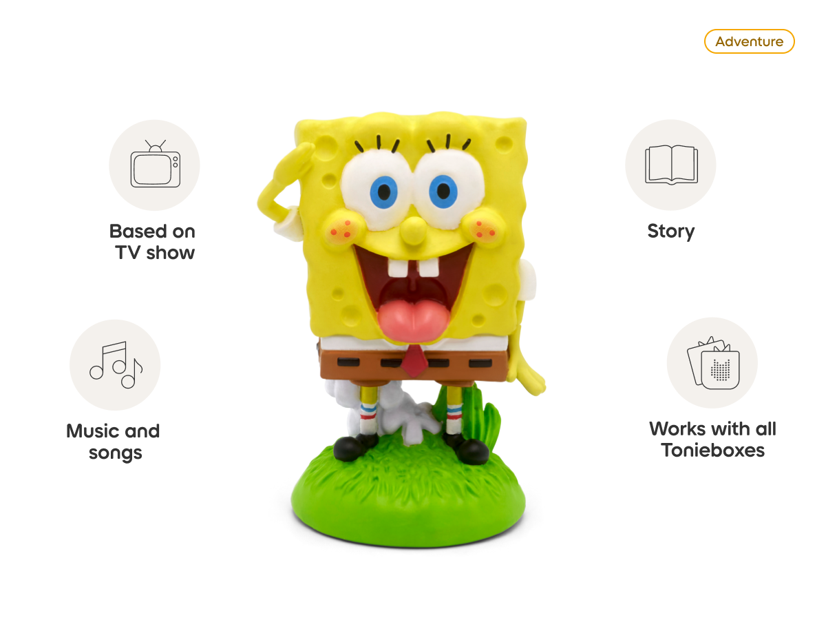 SpongeBob SquarePants Tonie audio figurine, inspiring audio journeys and imaginative play