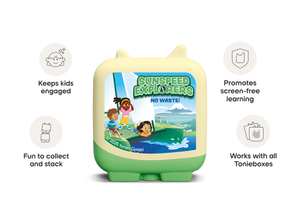 sunspeed explorers audio figurine, inspiring audio journeys and imaginative play