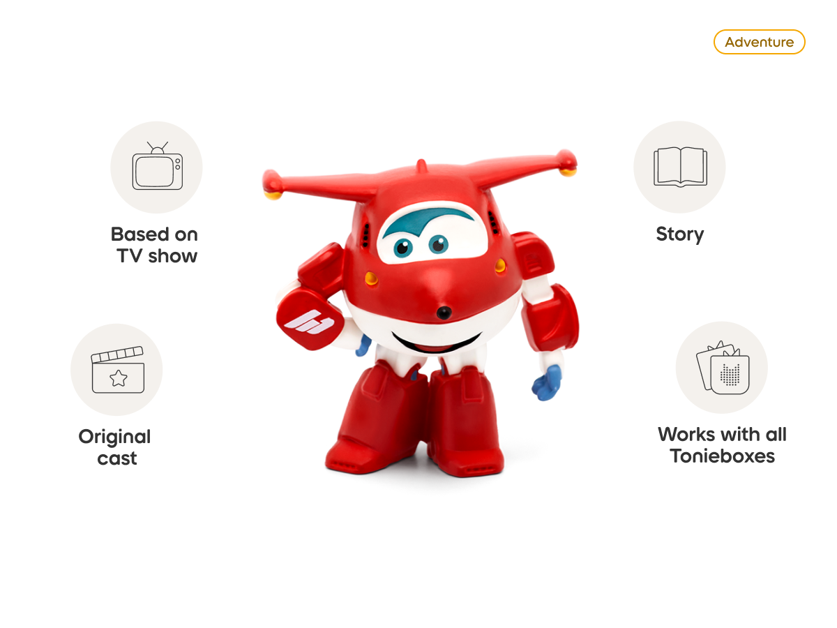 Super Wings: A World of Adventure Tonie audio figurine, inspiring audio journeys and imaginative play