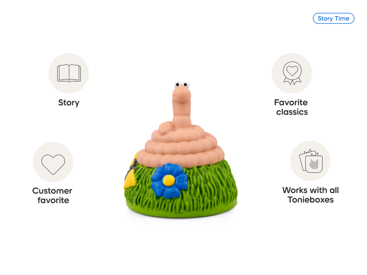 Julia Donaldson Superworm Tonie audio figurine from the story time category, inspiring audio journeys and imaginative play