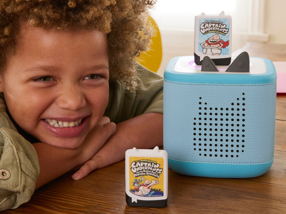 Dav Pilkey: The Adventures of Captain Underpants Book Tonie audio figurine with content illustration