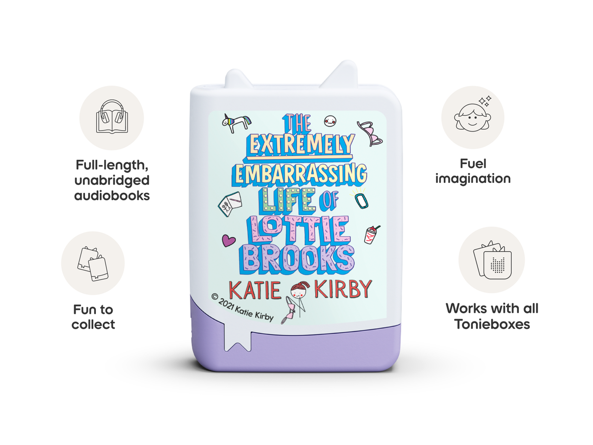 The Extremely Embarrassing Life of Lottie Brooks Book Tonie works with all Tonieboxes and are full length unabridged audiobooks for kids