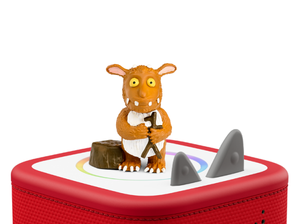 Julia Donaldson: The Gruffalo's Child Tonie on a red Toniebox 2 ready to play audio stories and songs
