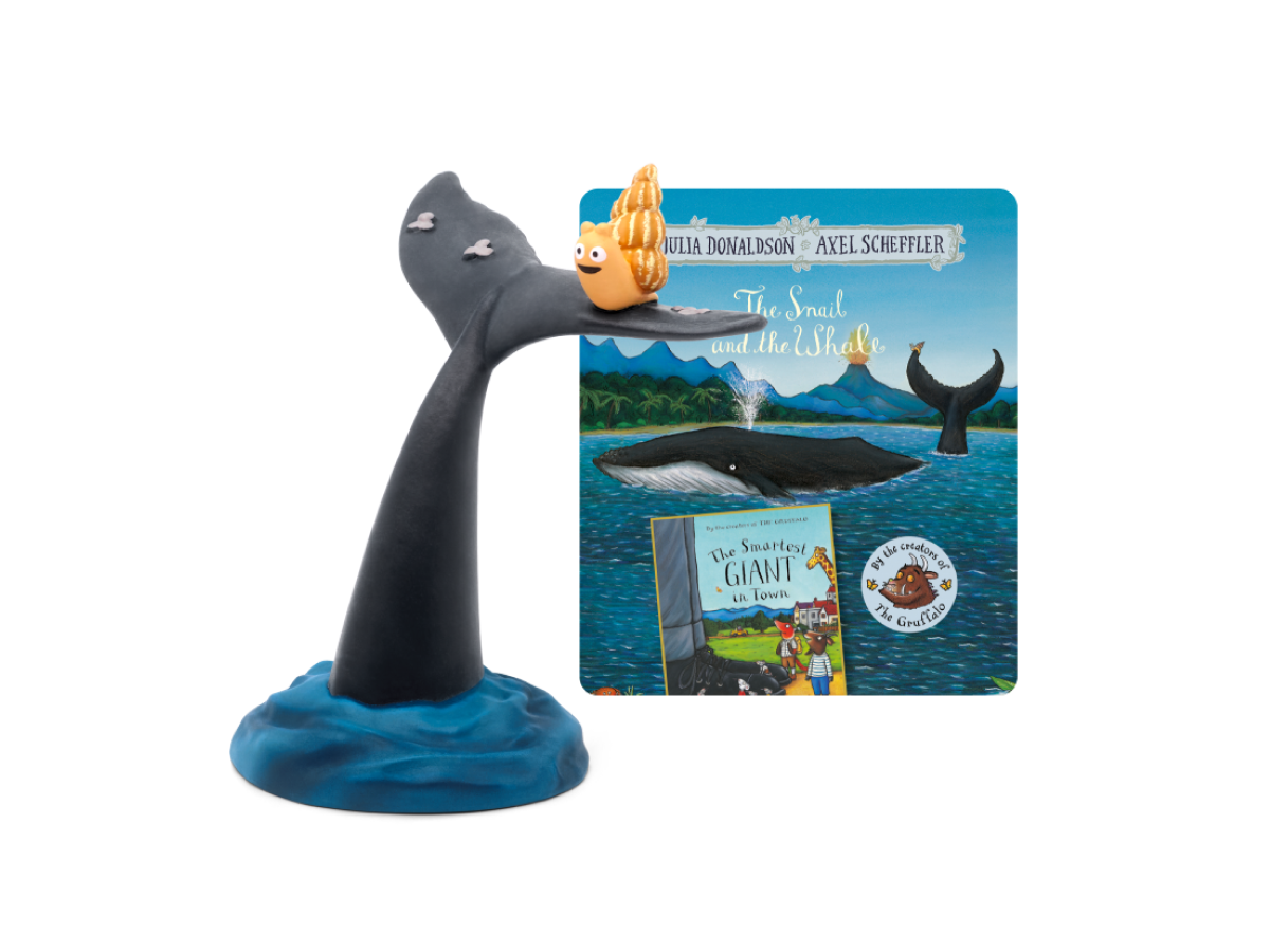 Julia Donaldson: The Snail and the Whale & The Smartest Giant in Town Tonie audio figurine with content illustration