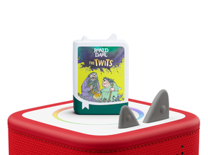 Roald Dahl: The Twits Book Tonie on a red Toniebox 2 ready to play audio stories and songs