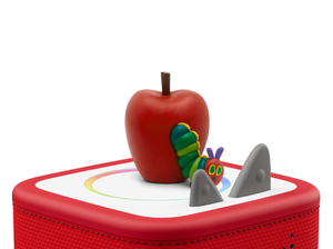 The Very Hungry Caterpillar & Friends Tonie on a red Toniebox 2 ready to play audio stories and songs