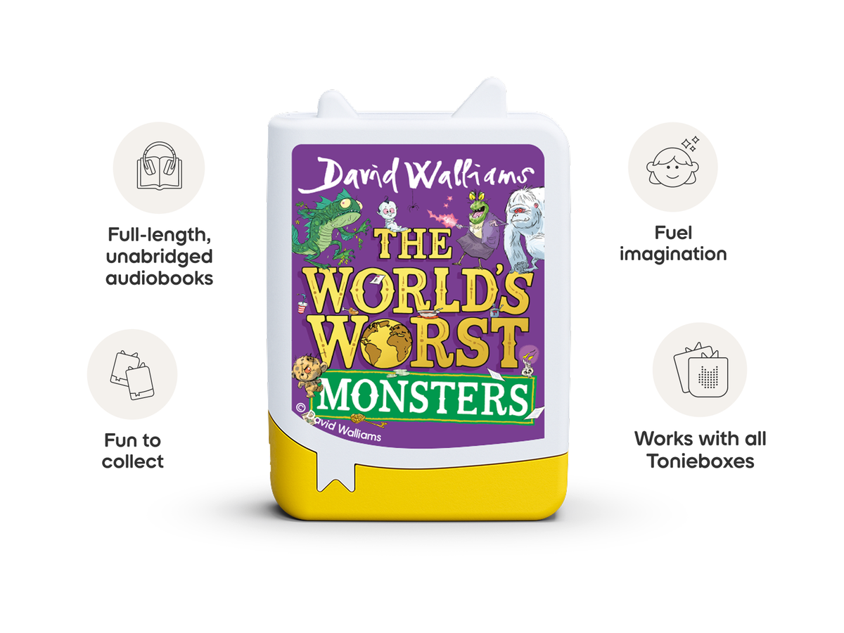 David Walliams: The World's Worst Monsters Book Tonie audio figurine inspiring audio journeys and imaginative play