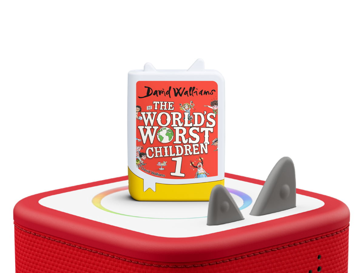 David Walliams: The Worlds Worst Children 1 Book Tonie on a red Toniebox 2 ready to play audio stories and songs
