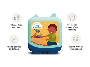 Daily Routines: Tidy Up Timer Clever Tonie audio figurine, inspiring audio journeys and imaginative play