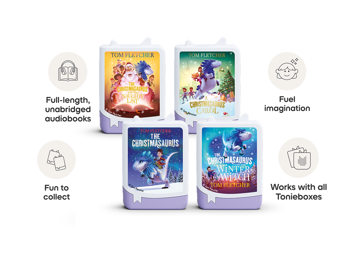 Tom Fletcher 4x Book Tonies work with all Tonieboxes and are full length unabridged audiobooks for kids