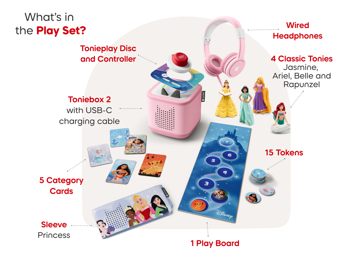 Toniebox 2 Disney Princess Super Bundle - Cloud Pink