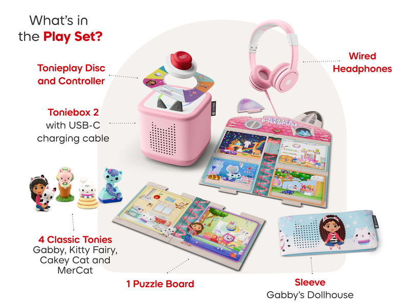 Toniebox 2 Gabby's Dollhouse Bundle - Cloud Pink