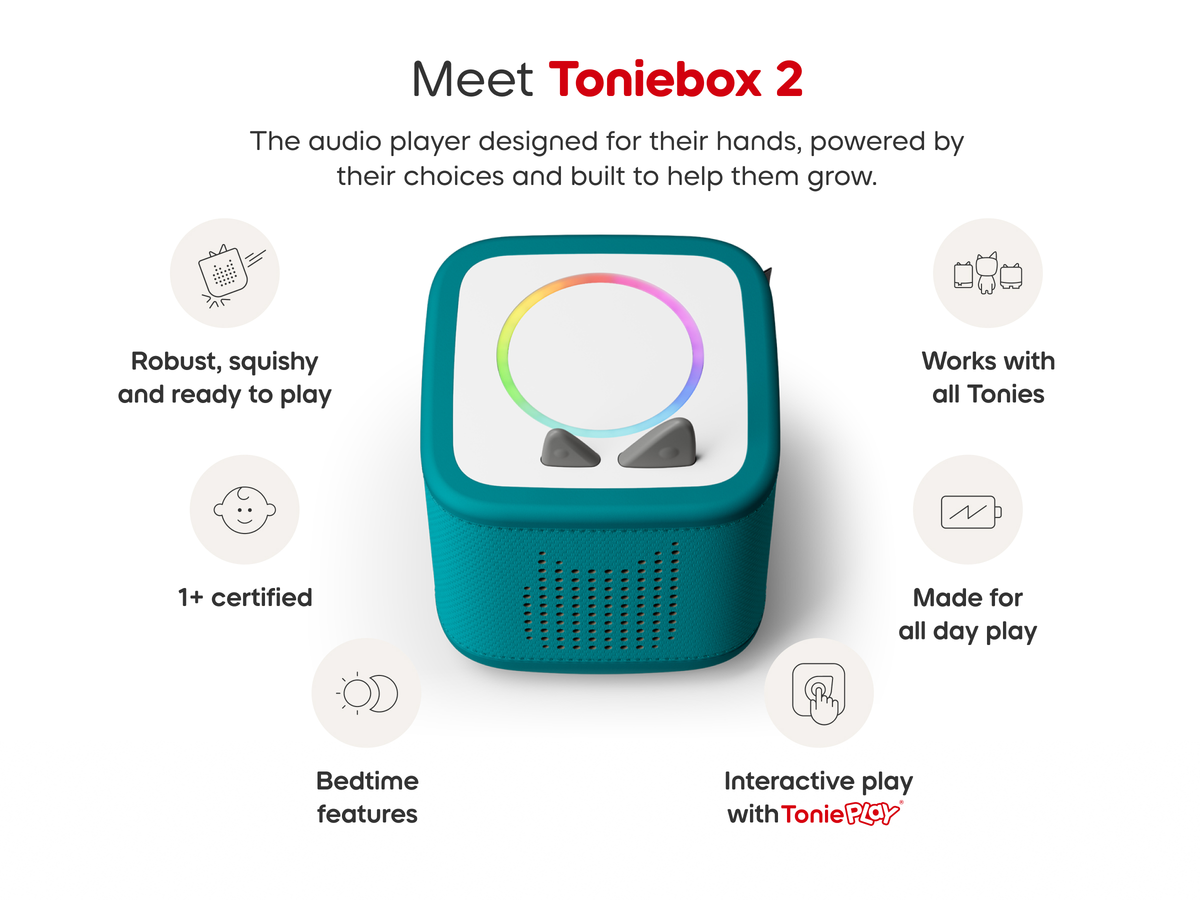 Toniebox 2 tonies Originals Bundle - Tropical Teal
