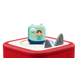 Daily Routines-Toothbrush Timer Pocket Tonie on a Red Toniebox 2 ready to play audio stories and songs curated for older listeners