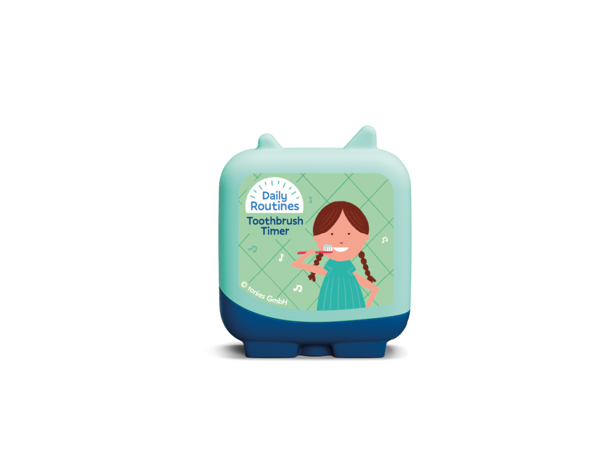 Toothbrush Timer Pocket Tonie for the Toniebox, which plays audiobooks for kids