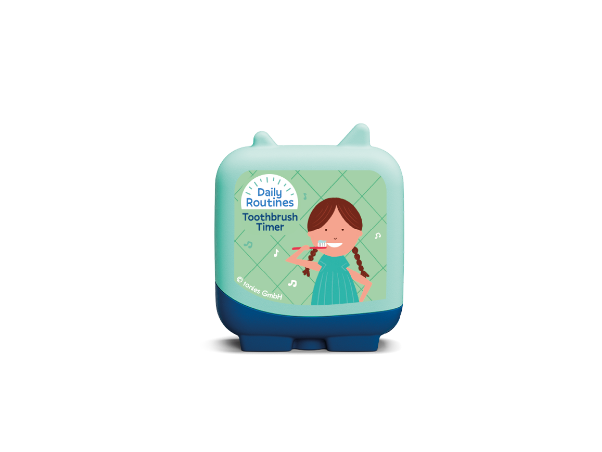 Toothbrush Timer Pocket Tonie for the Toniebox, which plays audiobooks for kids