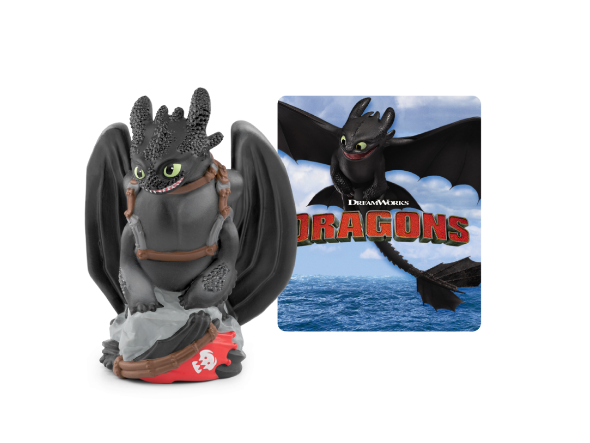 How to Train Your Dragon: Toothless Tonie audio figurine with content illustration