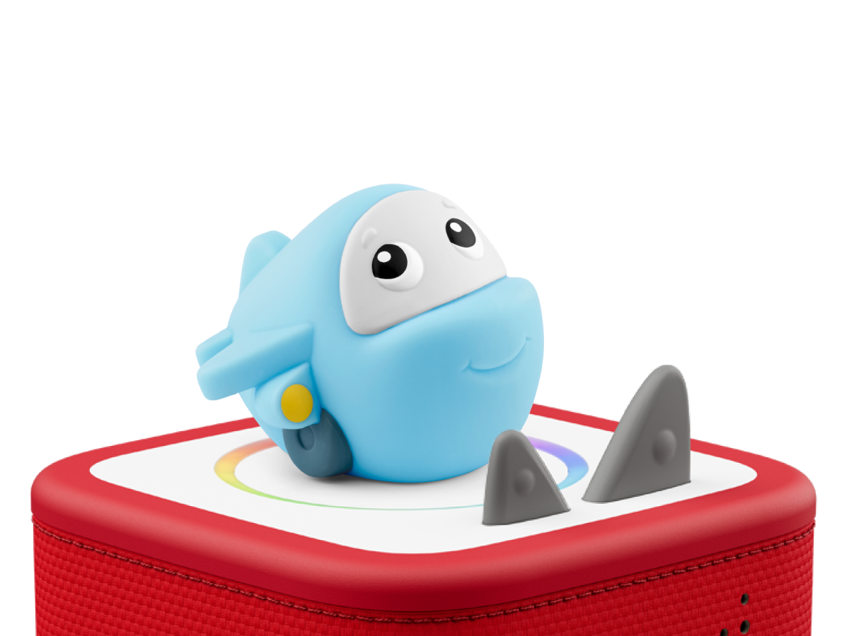 My First Tonies: Travel Set - Plane on a red Toniebox 2 rated for ages 1+
