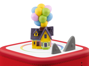 Disney & Pixar Up Tonie on a red Toniebox 2 ready to play audio stories and songs