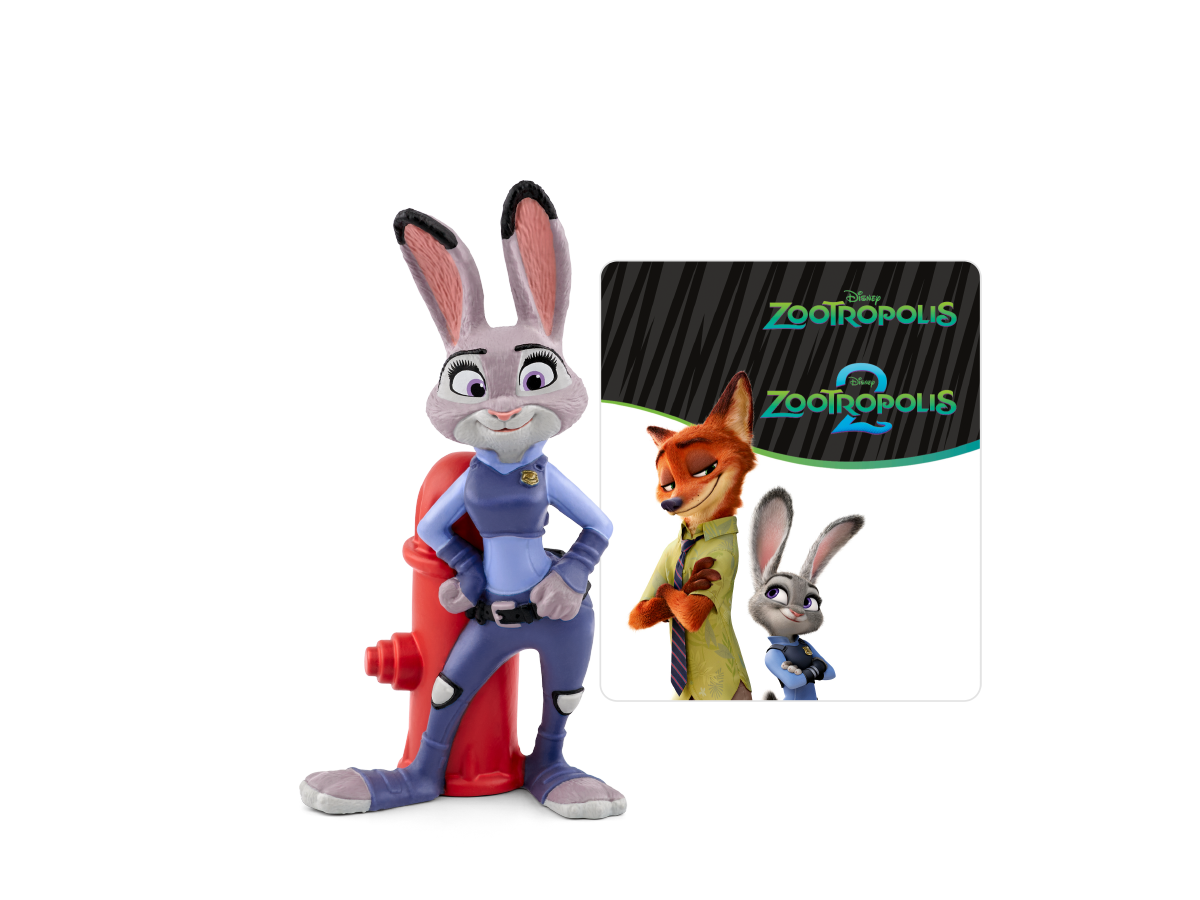 Disney Zootropolis Tonie audio figurine with content illustration